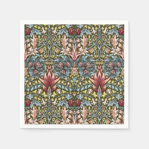 William Morris Snakeshead Floral Pattern Napkin