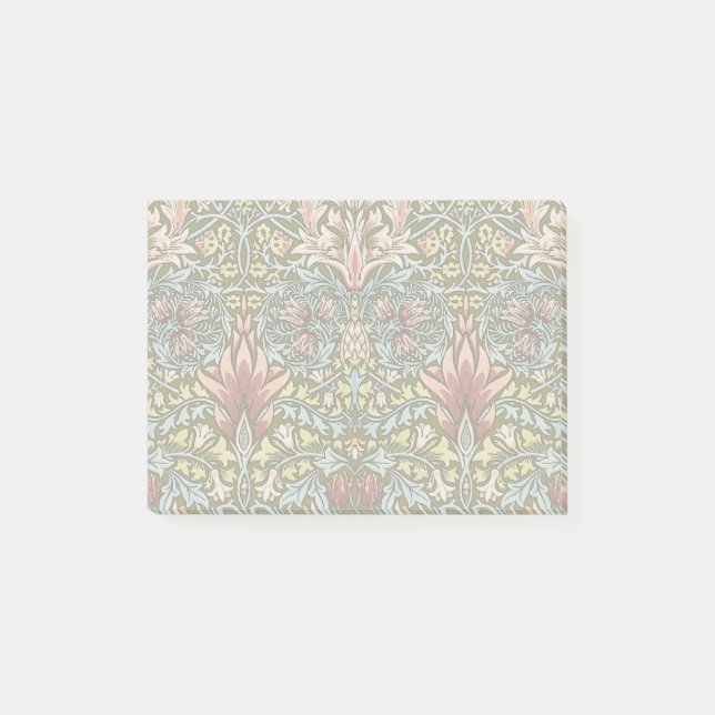 William Morris Snakeshead Floral Pattern Post-it Notes (Front)