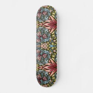 William Morris Snakeshead Floral Pattern Skateboard