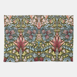 William Morris Snakeshead Floral Pattern Tea Towel