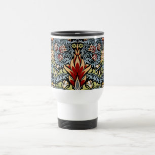 William Morris Snakeshead Floral Pattern Travel Mug