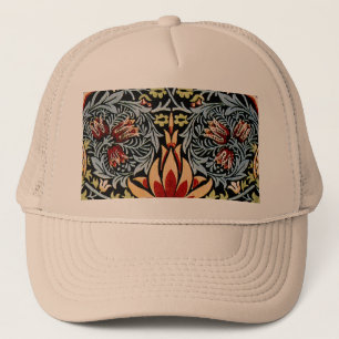 William Morris Snakeshead Floral Pattern Trucker Hat
