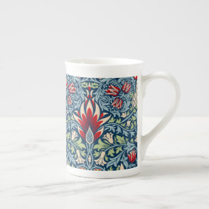 William Morris Snakeshead Fritillary Floral Design Bone China Mug