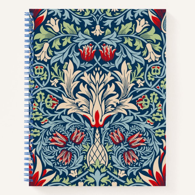 William Morris Snakeshead Fritillary Floral Design Notebook (Front)