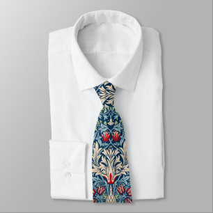 William Morris Snakeshead Fritillary Floral Design Tie