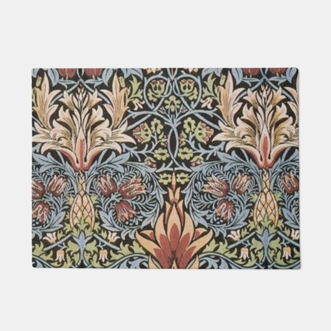 William Morris Snakeshead Pattern Doormat (Front)