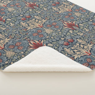 William Morris: Snakeshead Sherpa Blanket