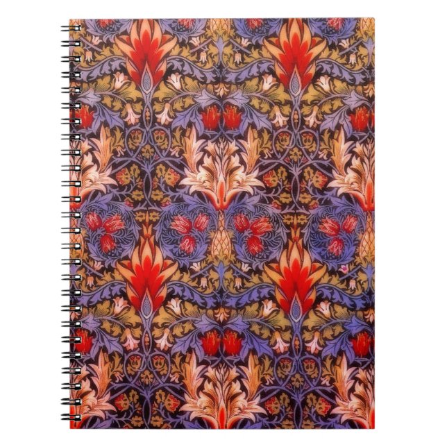 William Morris Snakeshead Vintage Floral Notebook (Front)