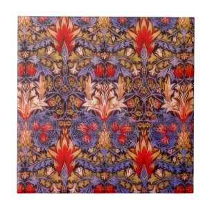William Morris Snakeshead Vintage Floral Tile