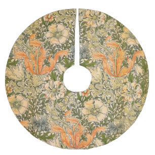William Morris Spring Compton Flower Festival Brushed Polyester Tree Skirt