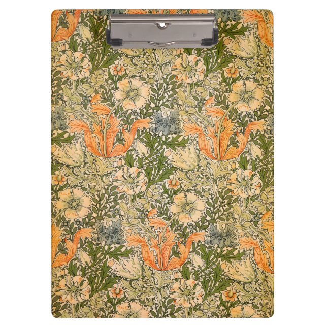 William Morris Spring Compton Flower Festival Clipboard (Front)