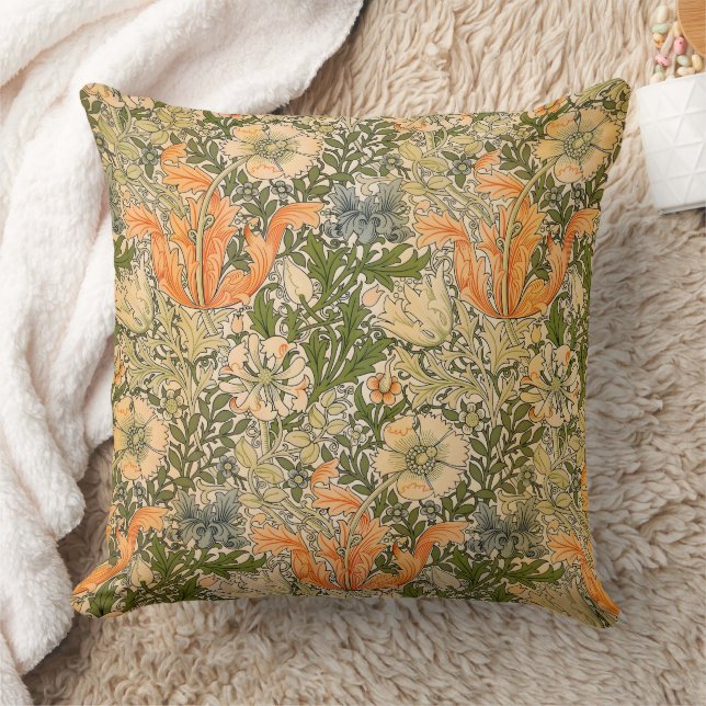 William Morris Spring Compton Flower Festival Cushion (Blanket)