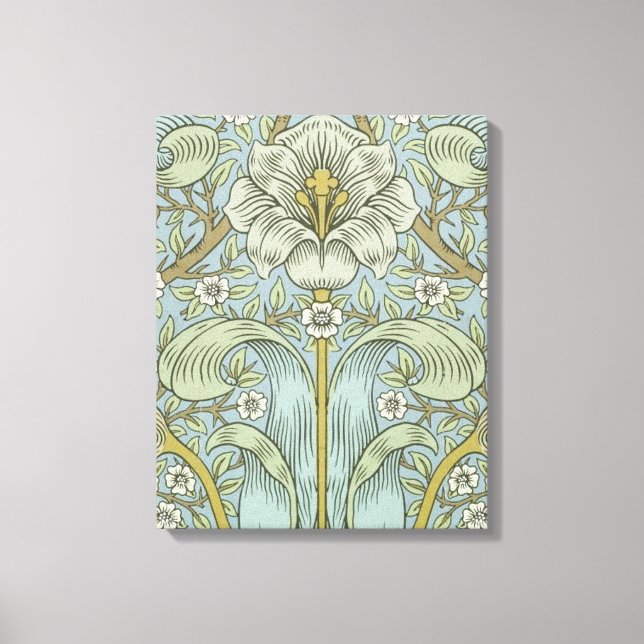 William Morris Spring Thicket: Antique Floral Canvas Print (Front)
