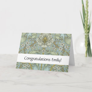 William Morris Spring Thicket: Antique Floral Card