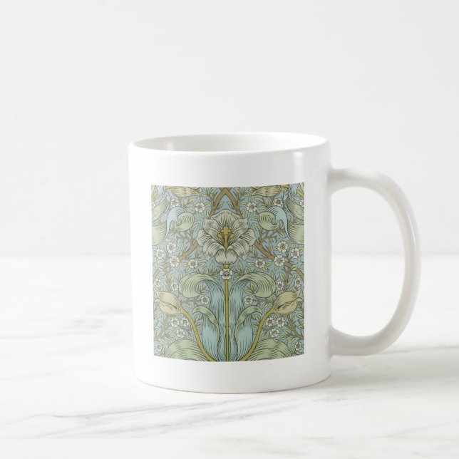 William Morris Spring Thicket: Antique Floral Coffee Mug (Right)