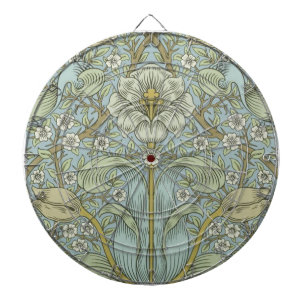 William Morris Spring Thicket: Antique Floral Dartboard