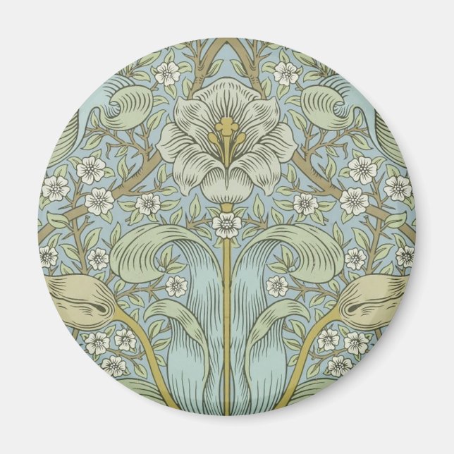 William Morris Spring Thicket: Antique Floral Magnet (Front)