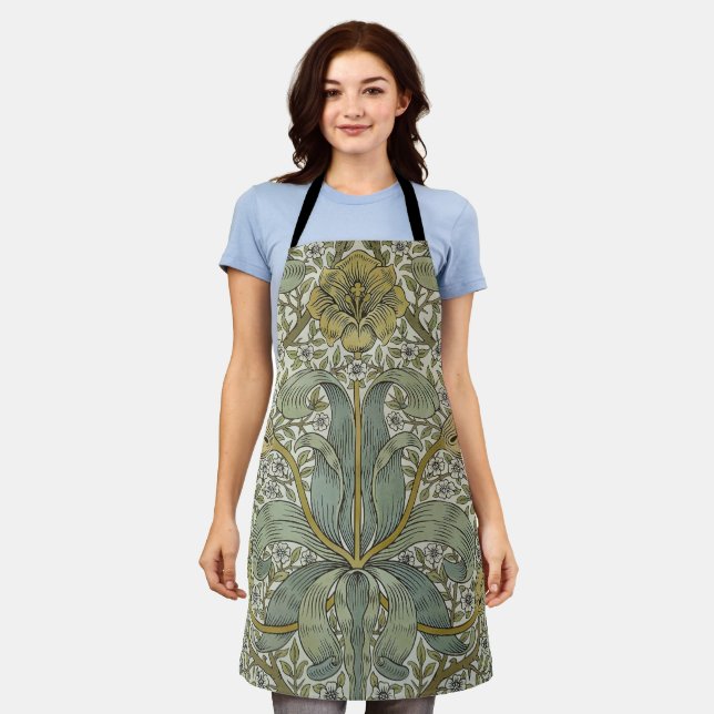William Morris Spring Thicket Classic Pattern Apron (Worn)