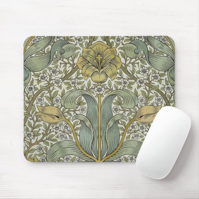 William Morris Spring Thicket Classic Pattern Mouse Mat (With Mouse)