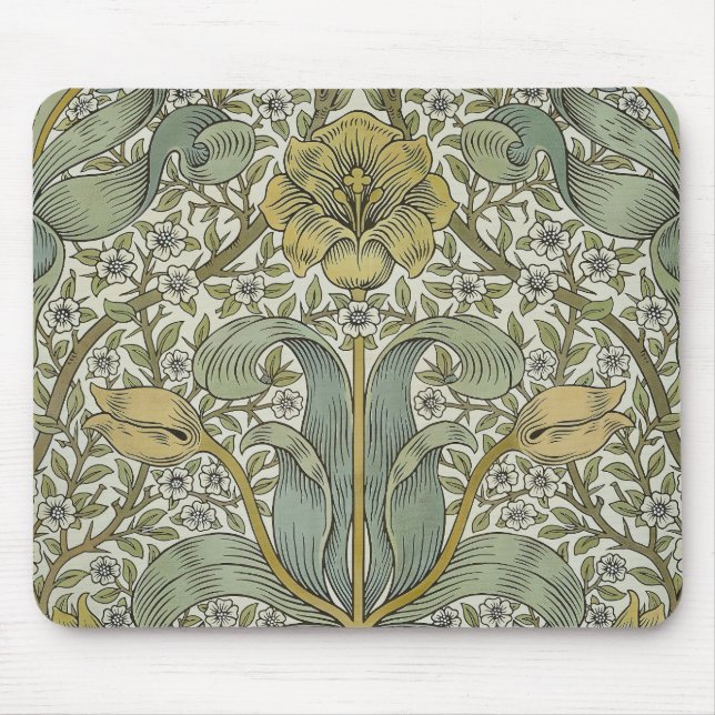 William Morris Spring Thicket Classic Pattern Mouse Mat (Front)