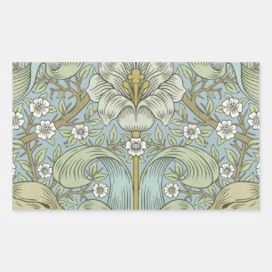 William Morris Spring Thicket Classic Pattern Rectangular Sticker