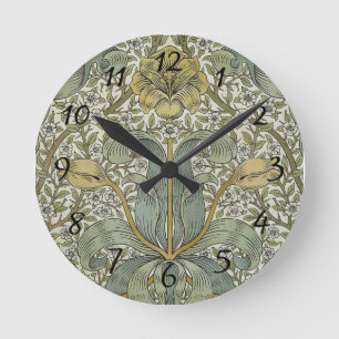 William Morris Spring Thicket Classic Pattern Round Clock