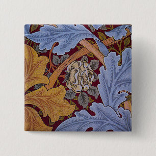 William Morris St James Acanthus Wallpaper 15 Cm Square Badge