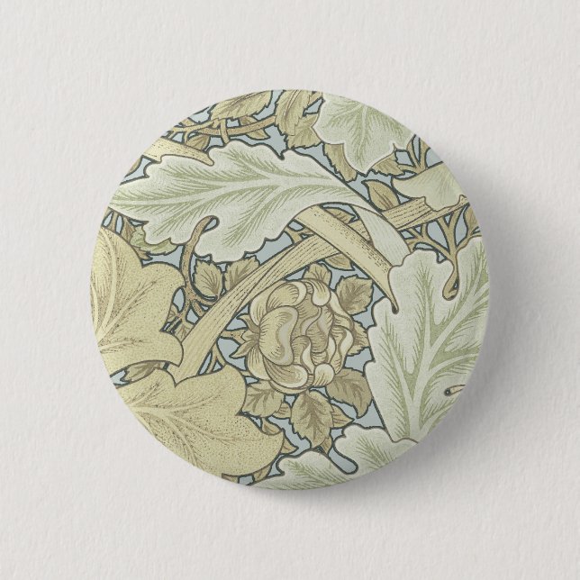 William Morris St James Acanthus Wallpaper 6 Cm Round Badge (Front)
