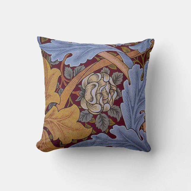 William Morris St James Acanthus Wallpaper Cushion (Front)