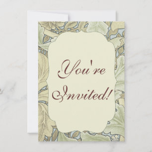 William Morris St James Acanthus Wallpaper Invitation