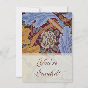 William Morris St James Acanthus Wallpaper Invitation