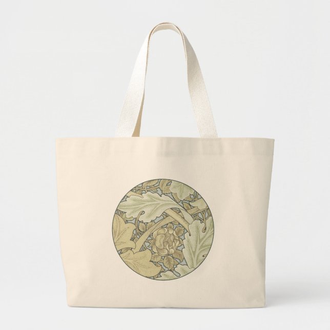 William Morris St James Acanthus Wallpaper Large Tote Bag (Front)