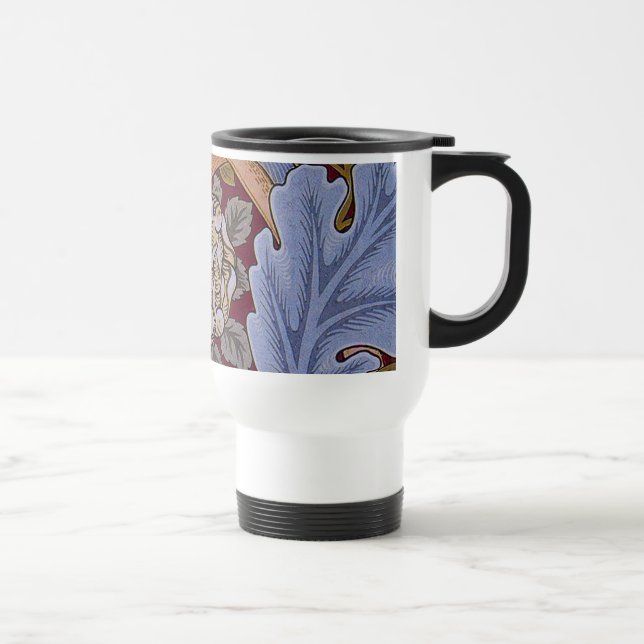William Morris St James Acanthus Wallpaper Travel Mug (Right)