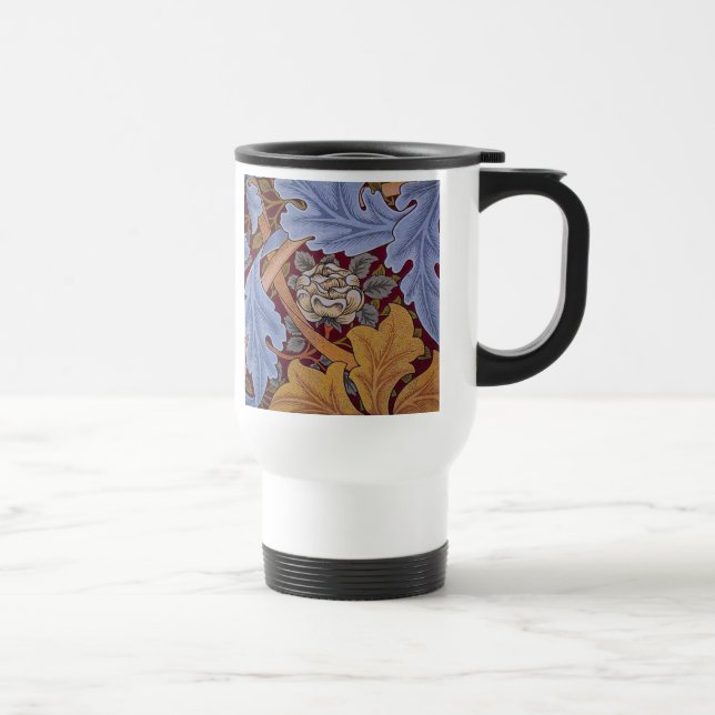 William Morris St James Acanthus Wallpaper Travel Mug (Right)