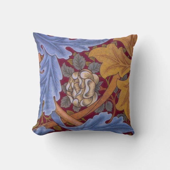William Morris St. James Vintage Damask Cushion (Front)