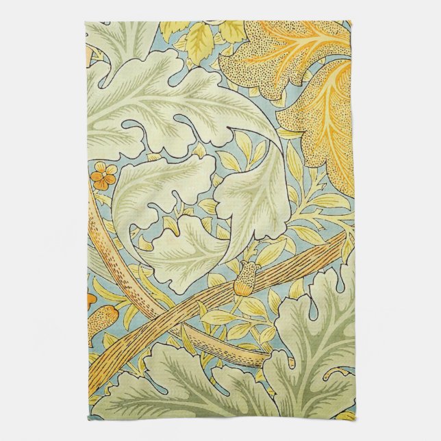 William Morris St. James Wallpaper Pattern Tea Towel (Vertical)