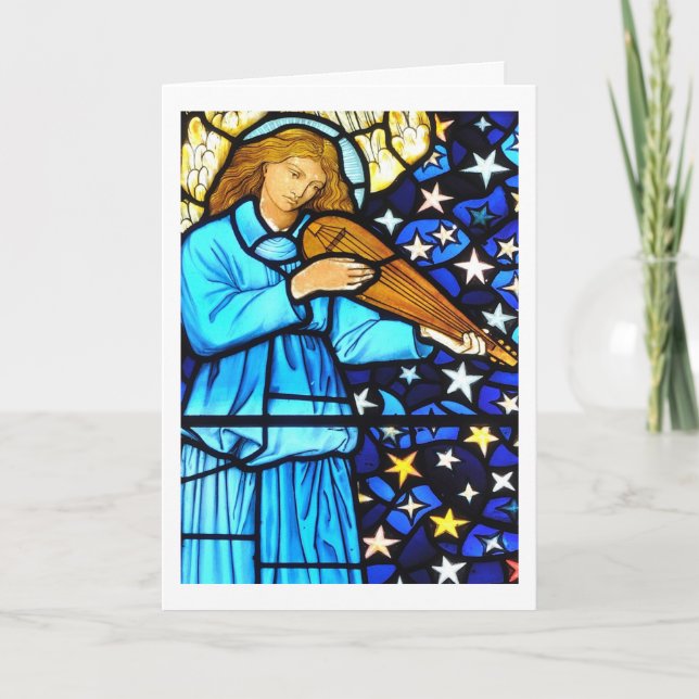 William Morris stained glass Christmas Card (Front)