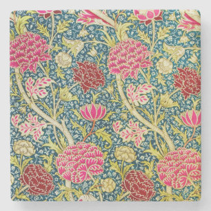 William Morris Stone Coaster, Antique Cray Design Coaster