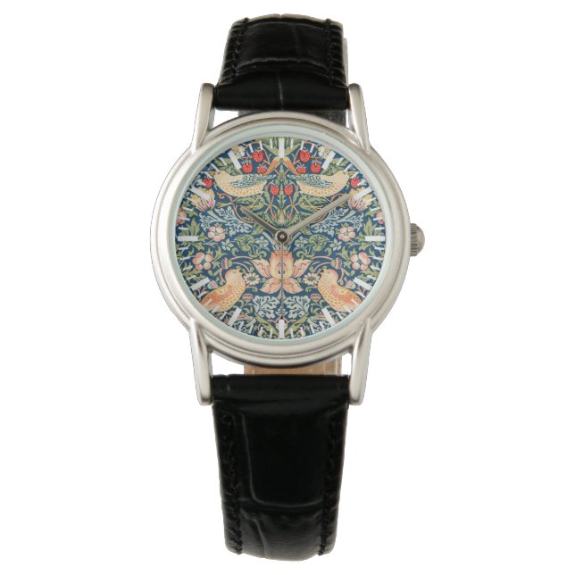 William Morris Strawberry Thief artistic women's  Watch (Front)