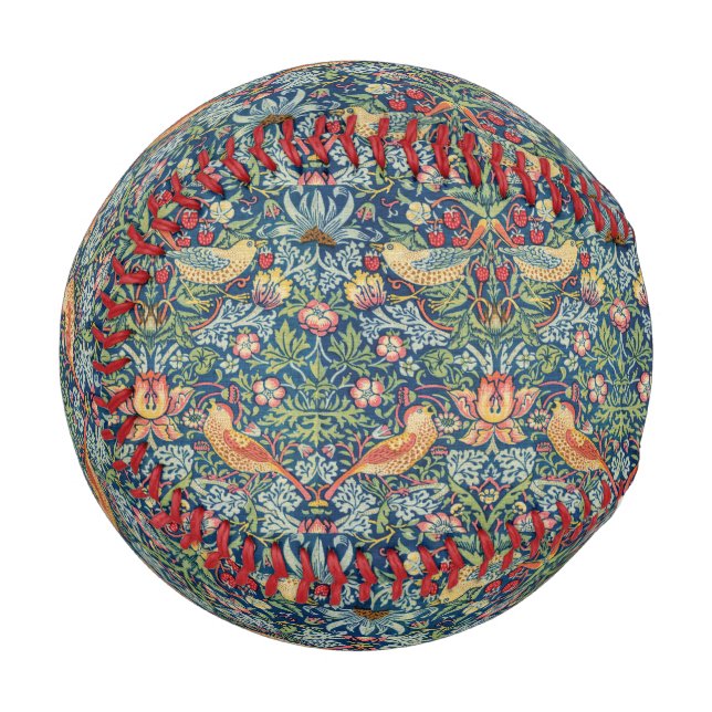 William Morris - Strawberry Thief Baseball (Front Left)