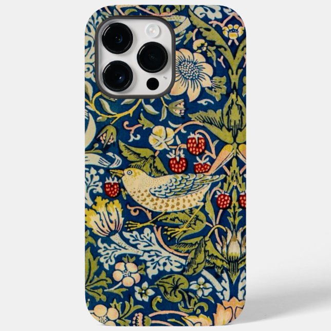 William Morris Strawberry thief bird Case-Mate iPhone Case (Back)