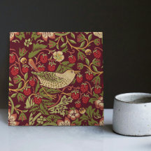 William Morris Strawberry Thief Ceramic Tile