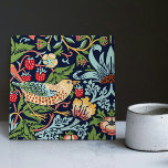 William Morris Strawberry Thief Ceramic Tile<br><div class="desc">William Morris Strawberry Thief Pattern Design. Add your label text! William Morris was an English textile designer, artist, writer, and socialist associated with the Pre-Raphaelite Brotherhood and British Arts and Crafts Movement. He founded a design firm in partnership with the artist Edward Burne-Jones, and the poet and artist Dante Gabriel...</div>