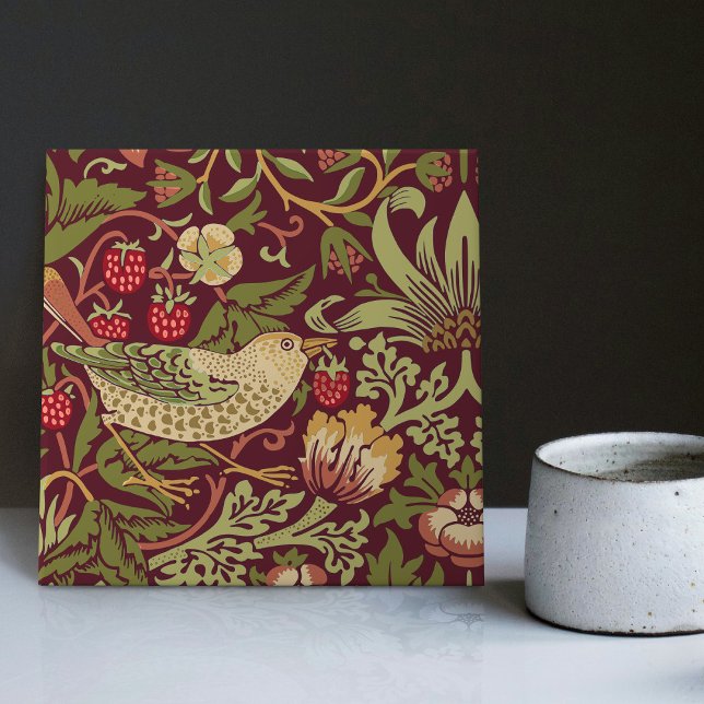 William Morris Strawberry Thief Ceramic Tile (Creator Uploaded)
