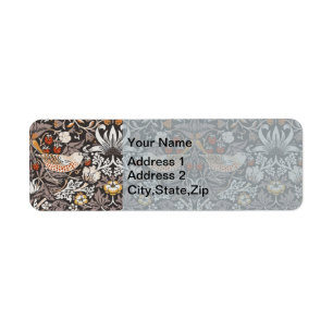William Morris Strawberry Thief Charcoal Ochre
