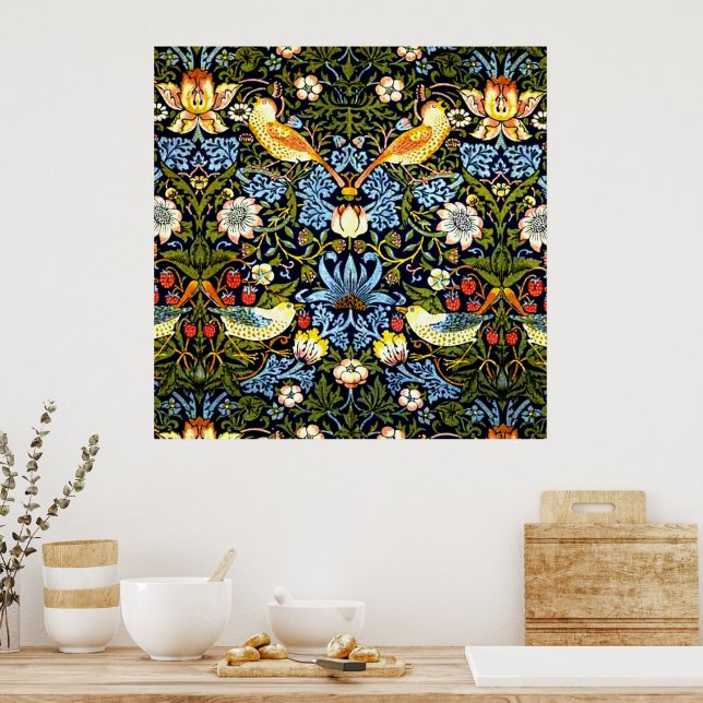 William Morris - Strawberry Thief Classic Poster (Kitchen)