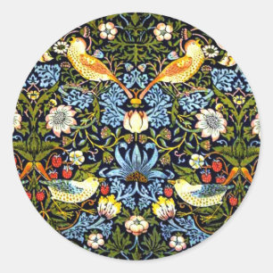 William Morris: Strawberry Thief Classic Round Sticker