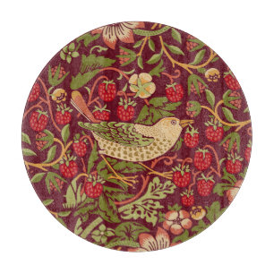 William Morris Strawberry Thief Cutting Board