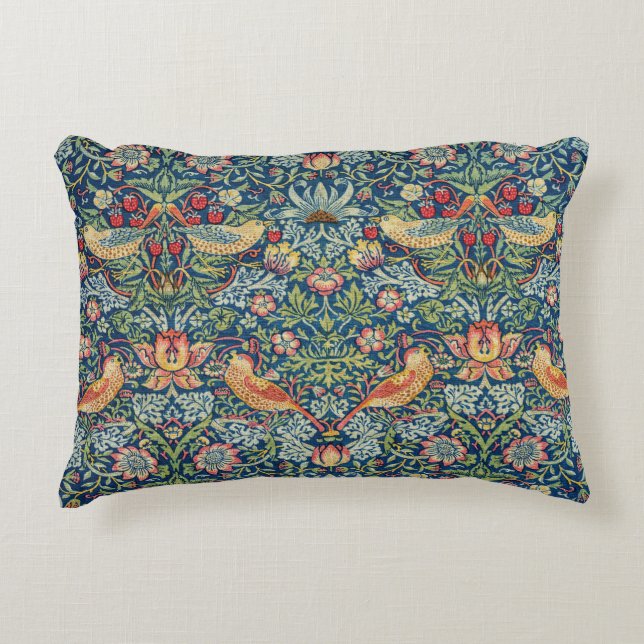 William Morris - Strawberry Thief Decorative Cushion (Front)
