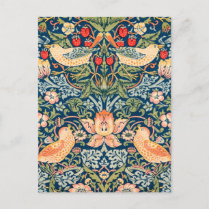 William Morris Strawberry Thief Design Postcard